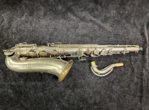 19th Century 'LAIGNEL' Silver Tenor Saxophone - Keys to Low B!